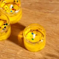 Набор гелевых свечей &laquo;Золотой конь. На удачу&raquo;, 3 шт, золотые, 2,5 х2,5 х 2,5 см