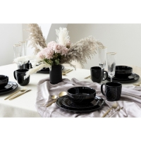 Тарелка керамическая &laquo;Орнамент&raquo;, 21 см, цвет чёрный