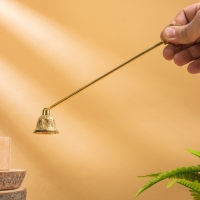 Гаситель для свечей &laquo;Колокольчик&raquo;, латунь, 25 см