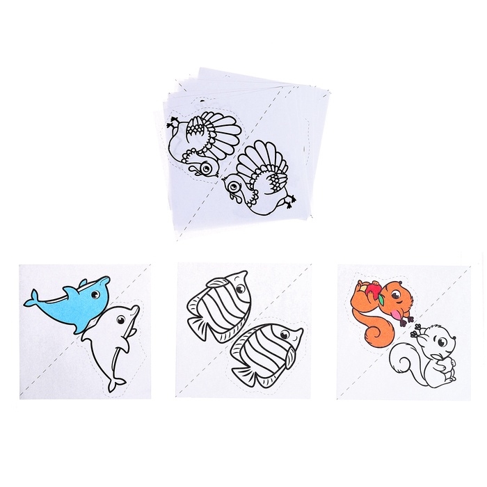 Развивающий набор &laquo;Забавные зверята&raquo;, 20 заданий, 3+