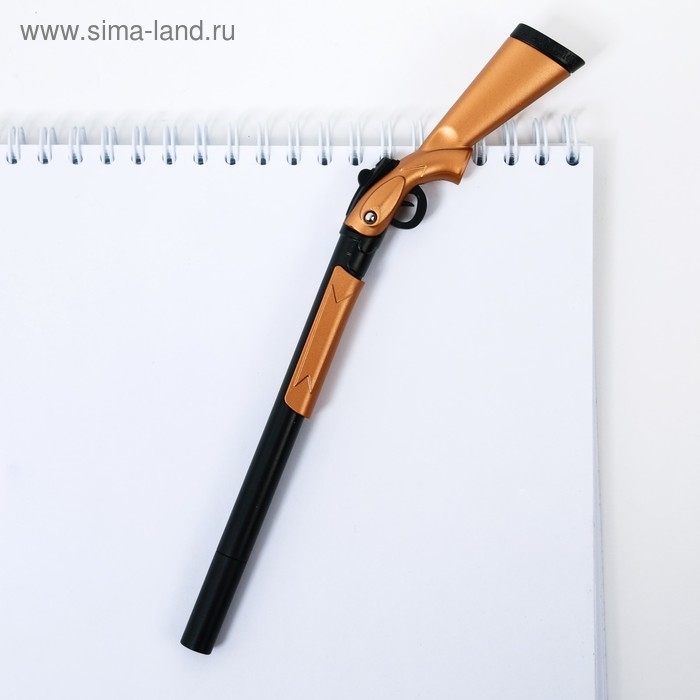 Ручка прикол шариковая черная паста 0.5 мм &laquo;Юному герою&raquo; фигурная