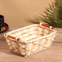 Корзина плетеная 23x17x9 см, ротанг