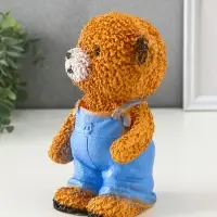 Копилка "Мишка в джинсах" коричневый, 19,5х13х11 см