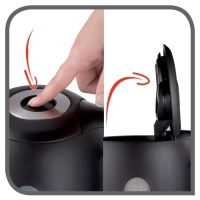 Электрический чайник KO330830 Snow, черный, 2400 Вт, 1,7 л