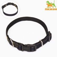 Ошейник "Джинс", чёрный подклад, ширина 2 см Ошейник "Джинс", чёрный подклад, ширина 2 см