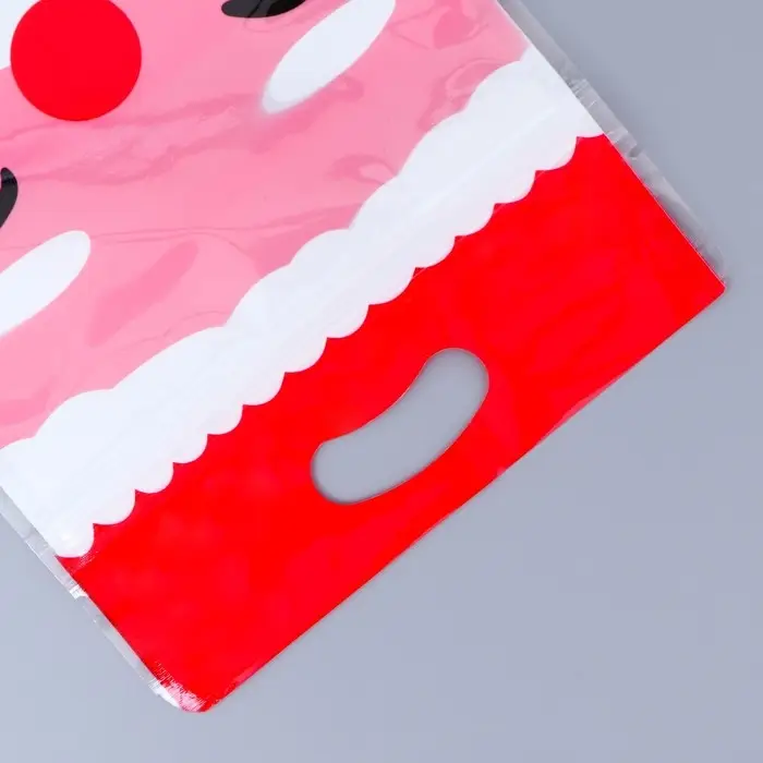 Пакет подарочный, с zip-lock застежкой, "Дед Мороз", 15х23 &plusmn; 1см.