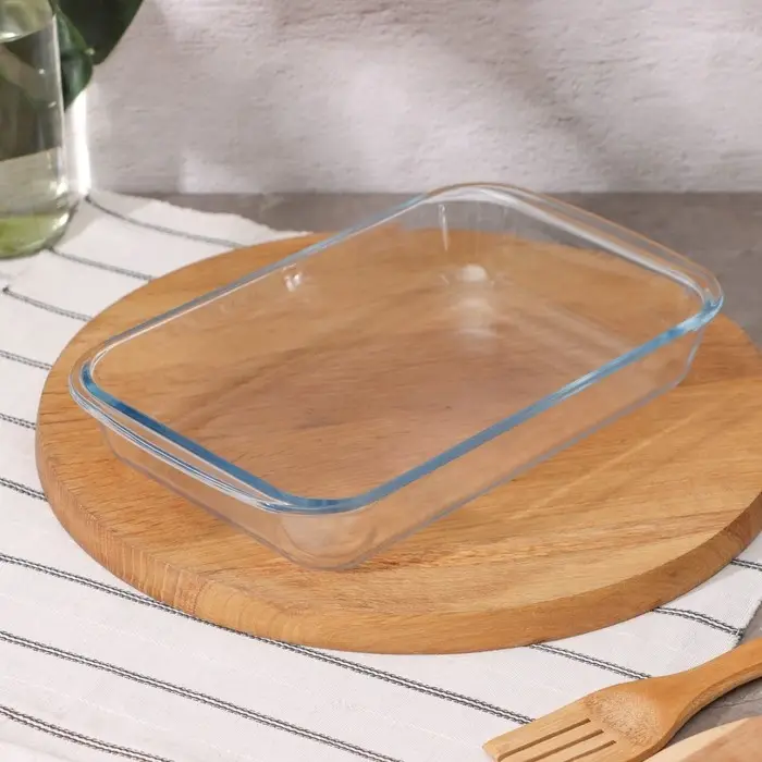 Форма для запекания и выпечки из жаропрочного стекла прямоугольная Доляна &laquo;Фуэго&raquo;, 1,6 л, 29,4&times;17,5&times;5 см