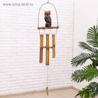 Музыка ветра «Сова», 83×20×4 см, бамбук, МИКС Музыка ветра «Сова», 83×20×4 см, бамбук, МИКС