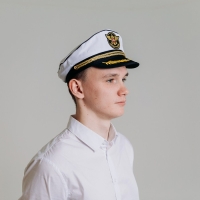 Фуражка морская &laquo;Служу России&raquo;, взрослая, р-р. 60