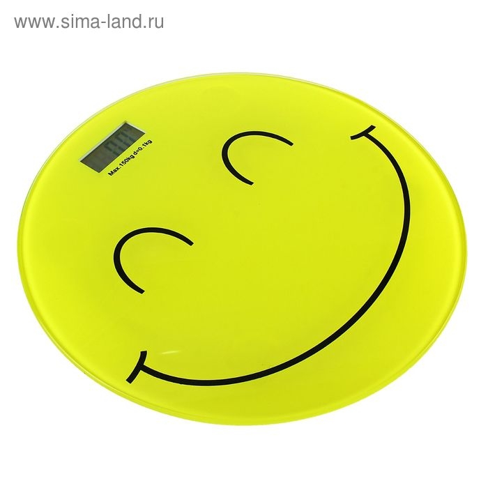 Весы напольные Irit IR-7251, электронные, до 150 кг, стекло, 1хCR2032, рисунок Весы напольные Irit IR-7251, электронные, до 150 кг, стекло, 1хCR2032, рисунок "смайлик"