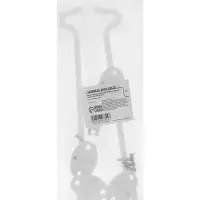 Крючок ветровой LOCKLAND KV001, L=200 мм, нержа, цвет белый, 2 шт