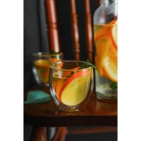 Стакан с двойными стенками &laquo;Олд фэшн&raquo;, 200 мл, стекло, прозрачный