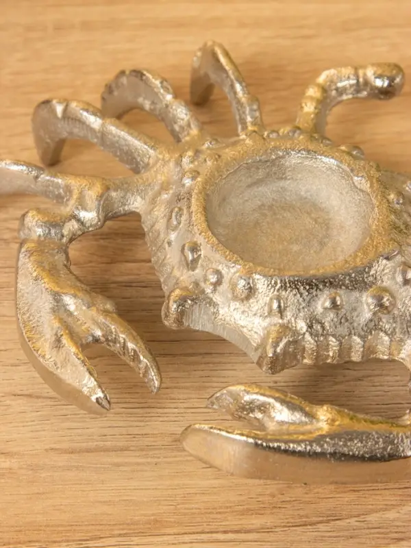 Подсвечник &laquo;Крабик&raquo;, 19&times;13&times;3.5 см, алюминий