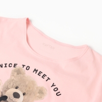 Пижама женская (футболка и шорты) KAFTAN Hello р. 40-42, розовый