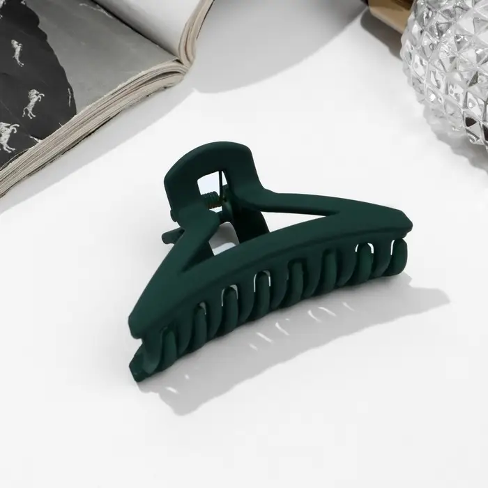 Краб для волос "Матовый" углы, 7,5 см, микс