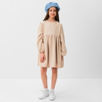 Платье для девочки MINAKU цвет бежевый, размер 140