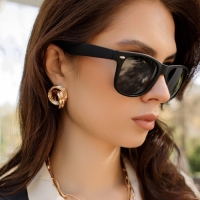 Серьги металл &laquo;Геометрия&raquo; круги переплетённые, цвет золото