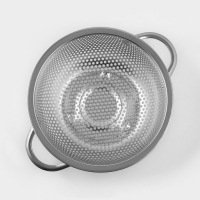 Дуршлаг из нержавеющей стали &laquo;Марко&raquo;, d=16,5 см, две ручки, цвет хромированный