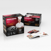 Мультипекарь Redmond RMB-M613/1, 700 Вт, венские вафли, антипригарное покрытие, чёрный