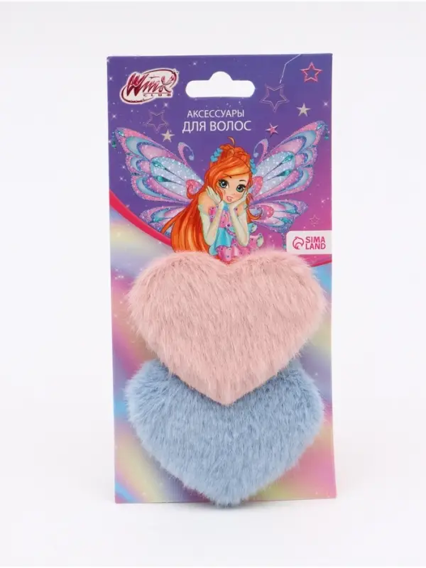 Заколка для волос &laquo;Сердечки&raquo; 2 шт, Винкс