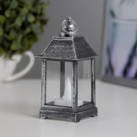 Ночник "Фонарь малый" LED от батареек 3хLR44 черно-серебристый 6х6х13 см Ночник "Фонарь малый" LED от батареек 3хLR44 черно-серебристый 6х6х13 см