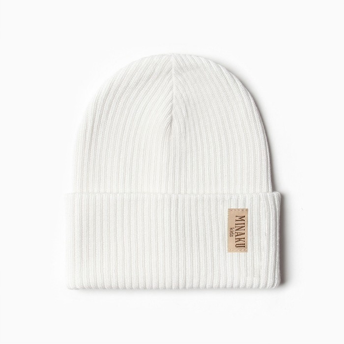 Шапка детская MINAKU р-р 48-50, цвет белый Шапка детская MINAKU р-р 48-50, цвет белый