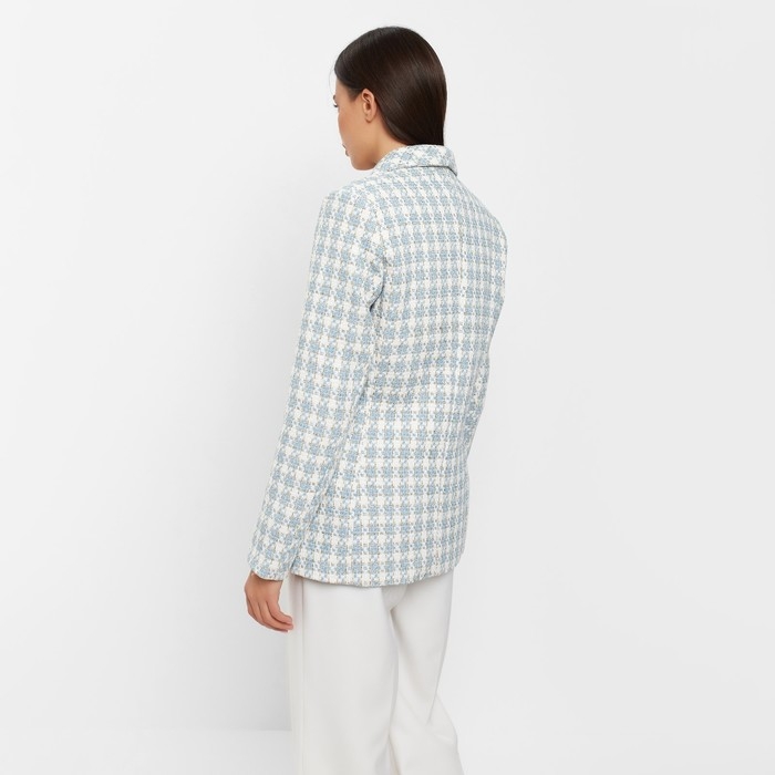 Пиджак твидовый двубортный MIST р. 50, голубой Пиджак твидовый двубортный MIST р. 50, голубой