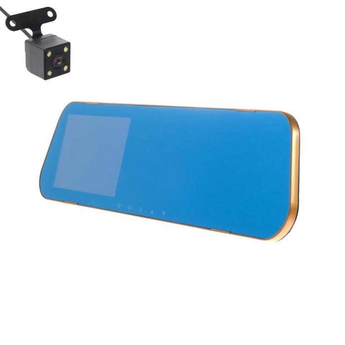 Видеорегистратор TORSO, 2 камеры, HD 1080P, размер 31х8 см, TFT 4.3, обзор 120&deg;