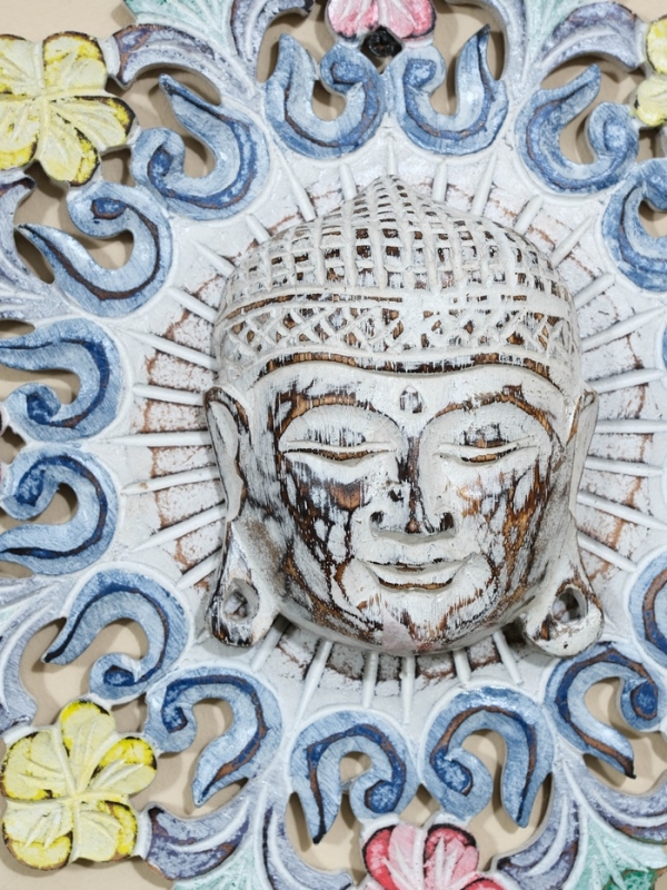 Панно резное МДФ Панно резное МДФ "Будда", 30х30х0,6 см