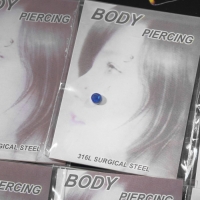 Пирсинг в нос &laquo;Стразинка&raquo; на магните, d=3мм, набор 12шт, цвет МИКС в серебре