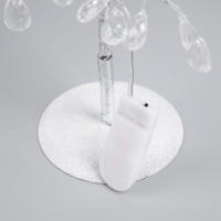 Светодиодный куст &laquo;Лепестки&raquo; 35 &times; 26 &times; 3 см, 10 LED, постоянное свечение, от батареек CR2032х2 (в комплекте), свечение тёплое белое