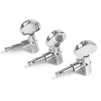 Комплект одиночной колковой механики Music Life, серебристые, 3+3