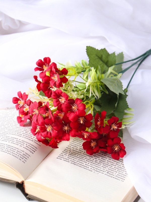 Букет "Пеларгония махровая" 29 см, микс