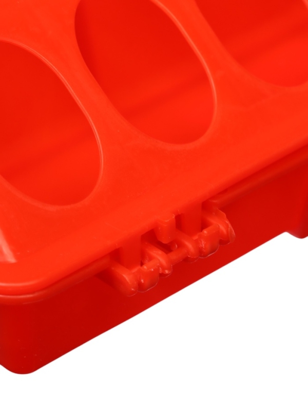 Кормушка - поилка для перепелов 28 ячеек, лотковая, пластик