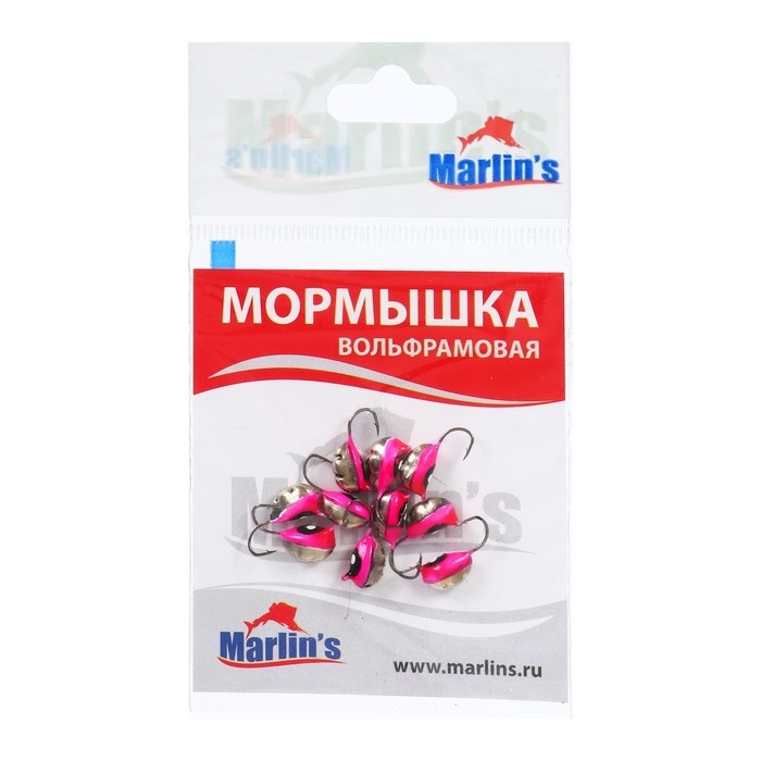 Мормышка вольфрамовая Marlin's ВЯТСКАЯ Личинка №3, 10 шт