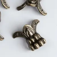 Уголок (ножка) для шкатулки "Лапа"  набор 4 шт 4,3х3,4 см