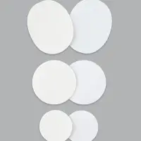 Набор 6шт заплаток клеевых для обуви кожзам белый АУ