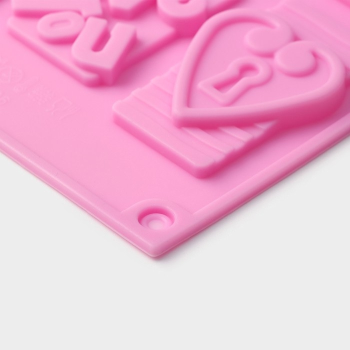 Форма для конфет и шоколада Доляна &laquo;Любовь&raquo;, силикон, 28.7&times;17.4 см, 16 ячеек (4.7&times;3.8 см), МИКС