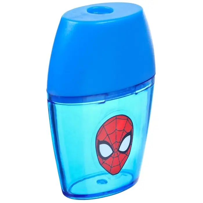 Точилка пластиковая, синяя, &laquo;Человек-паук&raquo;