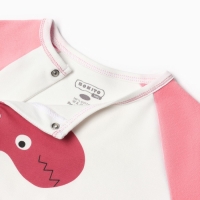 Комбинезон детский, цвет коралловый, рост 68 см