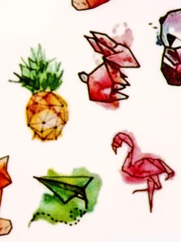 Слайдеры для ногтей &laquo;Акварельная графика&raquo;, разноцветные