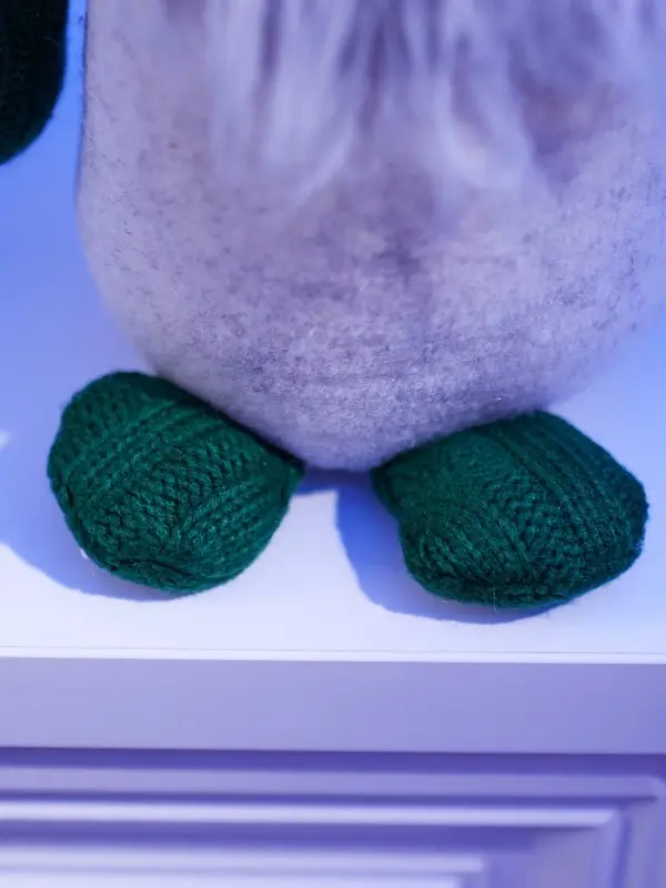 Фигура текстиль &laquo;Гном лосяш в зелёном&raquo; 33&times;12&times;18 см, 1 LED, от батареек AG13&times;3, свечение тёплое белое