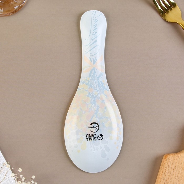 Подарочный набор &laquo;Мимоза&raquo;: подставка под ложку, лопатка