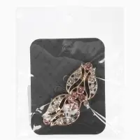 Зажим для кардигана "Ажур", бутон, цвет бело-золотой в золоте