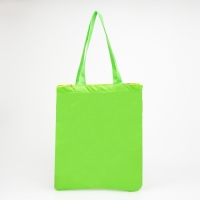 Сумка-шопер Динозавр без молнии, без подкладки, цвет зелёный/жёлтый