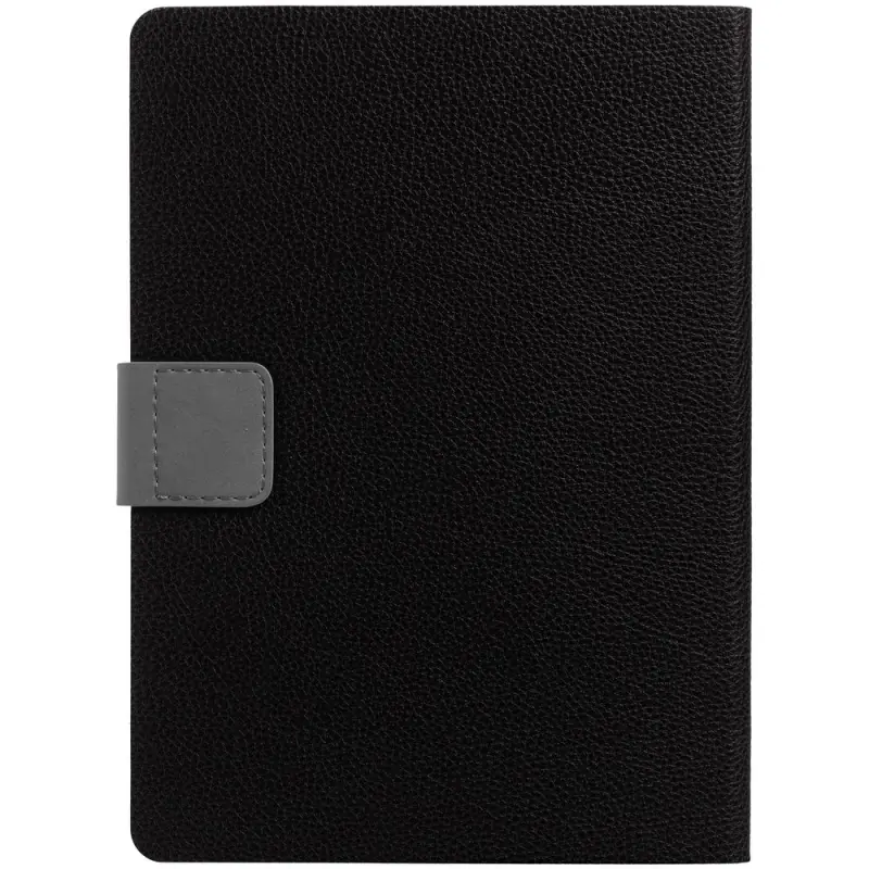 Ежедневник Boom, недатированный, черный с серым