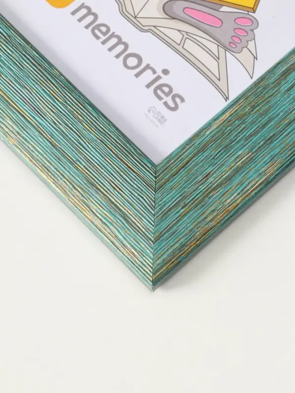 Фоторамка для фото 15х21 см "Luxe Elegance" пластик, морской, (пластик экран)