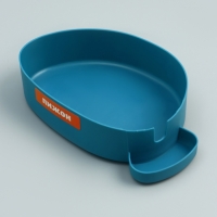 Проращиватель травы кошкам "Рыбка", с семенами, 18 х 12 х 4 см, синий/голубой