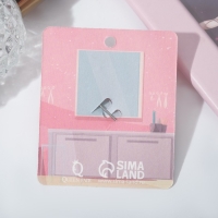 Брошь &laquo;Ножницы&raquo; драгоценные, цвет белый в серебре