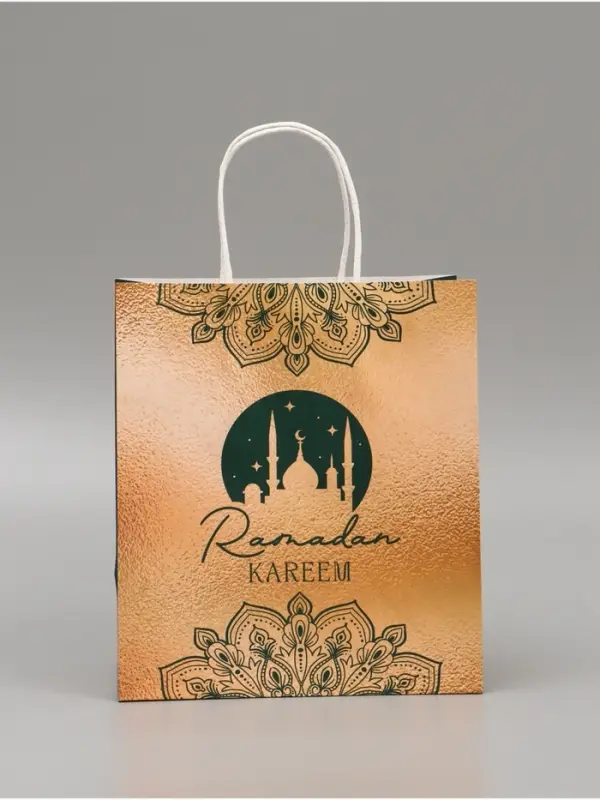 Пакет подарочный крафтовый Ramadan, 22 &times; 25 &times; 12 см